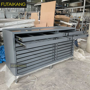 Hochwertige moderne Keramik fliesen Kommoden Anpassbare Holzmaserung Ziegel Holzboden Muster Vitrine für die Ausstellung - Product Image 5