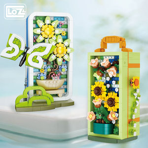<span class=keywords><strong>LOZ</strong></span> Mini block1932 Flor de mariposa belleza maquillaje joyero 1933 bloques de construcción MOC ladrillos rompecabezas juguetes educativos para niños - Product Image 2