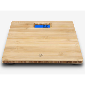 Bilancia Digitale da Bagno in Legno di Bambù Naturale, Capacità 15kg con Display LED per Uso Domestico - Product Image 2