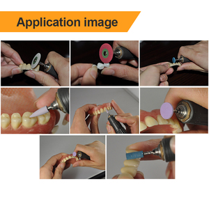 ชุดขัดเงาสำหรับงานทันตกรรม GUSROM แบบไฟฟ้า สำหรับโลหะ พลาสติก เหล็ก กล่องเพชร หินเพชร บล็อกเซอร์โคเนีย เซรามิก หัวขัด ความเร็วดี - Product Image 2