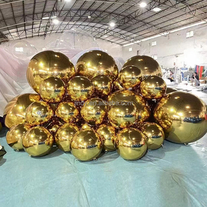 Esferas Metálicas Gigantes, Espejo Decorativo Brillante para <span class=keywords><strong>Discoteca</strong></span>, Globo Láser, Decoración Publicitaria, Esfera de Espejo Inflable - Product Image 4