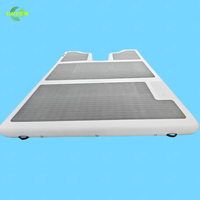 Plateforme de quai flottante gonflable Green Drop Stitch, quai gonflable pour jet ski, ponton, quai gonflable