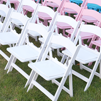 Chaise pliante en résine pour enfants Wimbledon de haute qualité pour événements de mariage, de banquet et de fête en plein air, avec verrou de sécurité