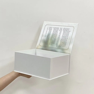 โหลแก้วใส่เทียนระดับไฮเอนด์กล่องใส่กระดาษกล่องแม่เหล็กแบบมีฝาปิดแข็งกล่องของขวัญหรูหราออกแบบโลโก้ได้ตามต้องการ - Product Image 5