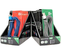 Câble de données USB-C en cuivre pur à charge rapide, 3 m, tressé en nylon, chargeur de téléphone portable 2A, vente en gros