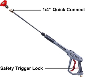 Pistola de Lavado a Presión con Varilla de Extensión, Boquillas para Pistola de Lavado a Presión con Soporte para Boquillas - Product Image 6