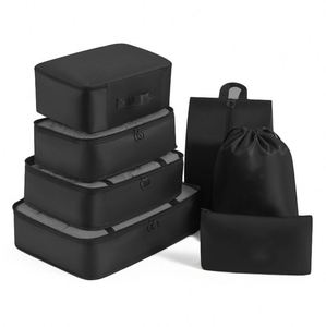 Ensemble de voyage de luxe 7-en-1 personnalisé en usine, sacs de rangement légers et durables pour bagages, lot de 7 sacs de voyage et de sport - Product Image 3