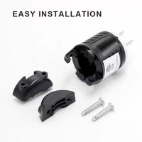 NEMA L5-15P 125V 15A Twist Lock Plug PVC/ABS 3-Pin Male Connector for Generators & Industrial Equipment