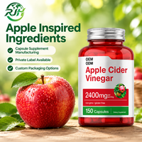 Complément alimentaire à marque privée OEM, capsules de vinaigre de cidre de pomme, capsules ACV, complément de santé