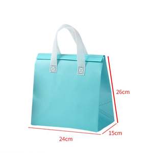 Sacs à déjeuner portables réutilisables de haute qualité en gros, sacs de commande à emporter pour restaurant, sacs pour thé au lait - Product Image 4