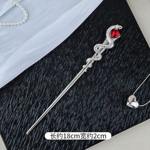 Pasadores de Pelo Metálicos para Mujer, con Cristales Brillantes y Diseño de Serpiente, Accesorio Elegante para el Cabello, Estilo Retro - Product Image 6