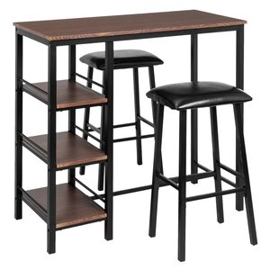 Cross-border creative high-value upholstered <b>bar</b> stools for cafes and milk tea shops, wall-mounted <b>bar</b> <b>tables</b>, and simple - Product Image 5