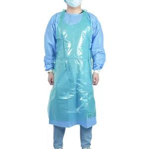 仙桃厂家热卖优质一次性绿色pe防水塑料围裙