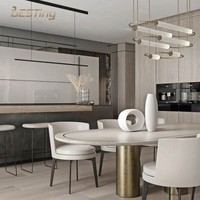 Meilleurs armoires de cuisine modulaires autoportantes de haute qualité, peinture blanche brillante, îlot de cuisine en MDF avec peinture métallisée gris foncé et marbre artificiel