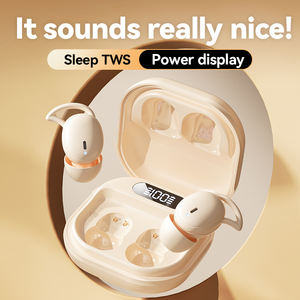Penjualan terlaris M72 Mini TWS tampilan Digital earbud kecil lembut Tak Terlihat tidur nirkabel di telinga earphone untuk sisi tidur - Product Image 2