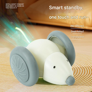 Lampu LED isi ulang daya USB bentuk kucing, mainan gerakan interaktif untuk hewan peliharaan, mainan elektrik olahraga Mewah Klasik Ramah Lingkungan - Product Image 5