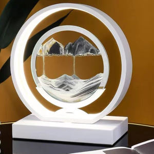 โคมไฟตั้งโต๊ะ LED ตกแต่งข้างเตียง ภาพทรายไหล ศิลปะทรายเหลว ลวดลายทรายไหล สำหรับบาร์ เคาน์เตอร์ - Product Image 5