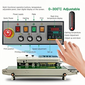 Machine de scellage thermique automatique horizontale de bureau FR1000, vernis pour cuisinière, haute précision, pour sachets en plastique/papier alimentaire - Product Image 2