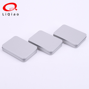 Wholesale matte flat cover gift metal box 115*85*22mm recipe packaging generous tin box