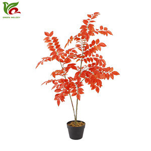 Árbol de planta en maceta Artificial de pera amarilla Artificial de plantas de imitación de 130cm para decoración de sala de estar interior - Product Image 6