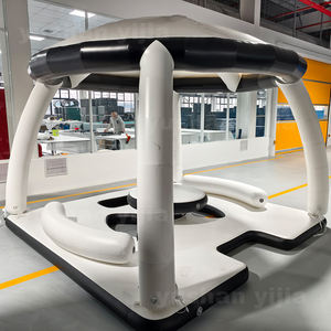 Plateforme flottante gonflable pour fête aquatique estivale <span class=keywords><strong>avec</strong></span> tente à louer - Product Image 2