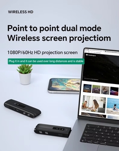 Transmisor y <span class=keywords><strong>Receptor</strong></span> Inalámbrico 5G, Adaptador de Audio y Video HD, Transmisión de Larga Distancia de 50 m, Conjunto Compacto de Pantalla Pequeña - Product Image 5