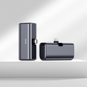 Mini Powerbank avec câble intégré, haute capacité 5000mAh, charge rapide, sortie Type-C, affichage LED, 22.5W, urgence - Product Image 6