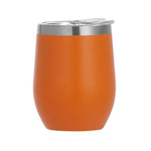 High Quality Party Business Gift Custom Egg Shape 12Oz Stainless Steel Double Wall Insulated Wine Tumbler With Spill Proof Lid - Product Image 1