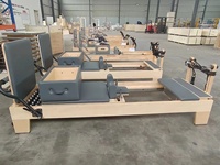 Machine de Pilates Reformer en bois d'érable blanc de haute qualité pour studio de Pilates, équipement de gym à domicile avec garantie de 5 ans