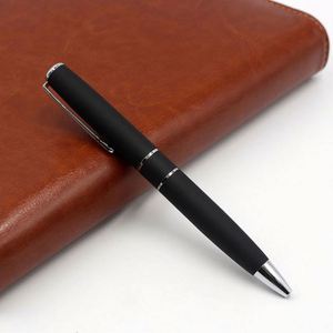 Bolígrafo Recargable de Metal Negro Mate Ecológico, Tamaño Mediano, con Serigrafía - Product Image 2