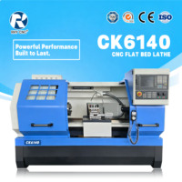 Torno CNC de Precisión Horizontal de un Solo Husillo CK6140, Diámetro de Torneado de 400 mm, Bancada Plana, Centro de Torneado de Alta Resistencia