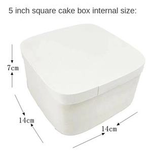 Boîte à gâteau au fromage en bois poli double couche de 4 et 6 pouces Emballage de fruits basques en mousseline de soie légère pour emballage de gâteau aux fruits - Product Image 5