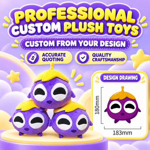 Vente en gros de jouets en peluche personnalisés OEM ODM, poupées en peluche de mascotte de dessin animé haute fidélité avec design personnalisé - Product Image 2
