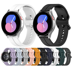 Tschick – <span class=keywords><strong>bracelet</strong></span> en Silicone 20mm 22mm pour Samsung <span class=keywords><strong>galaxy</strong></span> <span class=keywords><strong>watch</strong></span> 5/pro/4 <span class=keywords><strong>44mm</strong></span> 40mm <span class=keywords><strong>Active</strong></span> <span class=keywords><strong>2</strong></span> <span class=keywords><strong>bracelet</strong></span> <span class=keywords><strong>Galaxy</strong></span> <span class=keywords><strong>Watch</strong></span> 4 46mm 42mm - Product Image 1