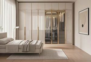 Armoire de chambre à coucher en bois massif haut de gamme, design moderne de luxe, dressing pour meubles de maison - Product Image 3