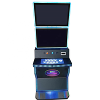 Machine de jeu de poussoir de pièces bon marché Machine de jeu POG d'armoire d'arcade des TIC écran tactile de 27 pouces avec l'accepteur de facture des TIC