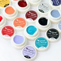 91257K # Pudding Couleur Gel Ensemble 2021VENALISA Date Pure Couleur Peinture Gel Nail Art One Stroke Vernis À Ongles Uv Manucure Vernis