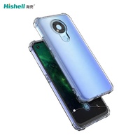 Funda transparente fina a prueba de golpes para teléfono móvil, cubierta trasera de TPU con logotipo personalizado para Nokia 3,4