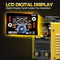 HAXIAOER Nouveau Poste à souder à l'arc 205A 110V/220V 205 Ampères 6,8 kVA 40 % de cycle de travail avec grand écran LED numérique, ARC Force, Hot Start et VRD