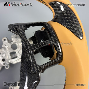 Volante Deportivo Personalizado de Fibra de Carbono con Empuñaduras de Cuero para Lexus IS RC NX GS 300 350 500 F Sport 2013-2025 - Product Image 4