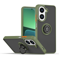 Nouvelle coque de téléphone magnétique mate à 360 degrés avec anneau de support pour Redmi 15/15C/14C/A3/A4/13C/10C/Turbo 4 Pro, translucide, antichoc