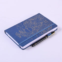 Carnet de notes de planification en cuir PU haut de gamme, vente en gros, couverture rigide, agenda, 100 feuilles disponibles, A6, B5, A5, avec papier PVC, tissu PP