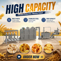 Ligne de traitement de pâtes italiennes de haute qualité Macaroni en acier inoxydable faisant la machine avec composants de noyau de moteur