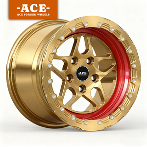 Ruedas de Aleación Forjadas CNC Personalizadas con Beadlock 5x130 6x139.7 de 5/6 Hoyos para Carreras de Drag, Diseño Cóncavo Profundo para Xm X7 M60i X4m X5m X6m X3m 911 F32 E90 - Product Image 1