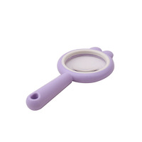 New Arrival Children's Handheld Cartoon 3x Magnification Acrylic Lens ABS & PMMA 5 Color Magnifying Glass Toy