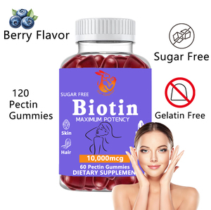 Gomitas de Biotina Premium para el Cuidado de la Piel, Suplemento de Belleza, Apoyo a la Producción de Queratina, Blanqueamiento de la Piel - Product Image 3