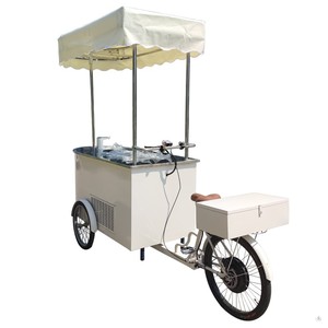 3 ruote triciclo elettrico gelato bici strada Mobile carrello gelato con ombrello - Product Image 6