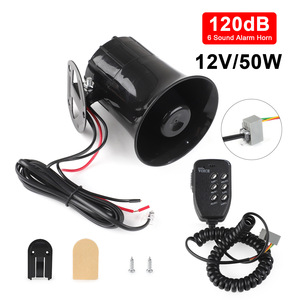 Bocina para Auto 12V 50W 120dB con 6 Sonidos de Alarma y Control Remoto para Vehículos - Product Image 5