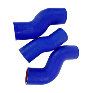 Tuyau en silicone automobile résistant aux hautes températures à coupe personnalisée manchon extérieur bleu intérieur rouge JUYAO modèle 1119123A0-3K660 - Product Image 1