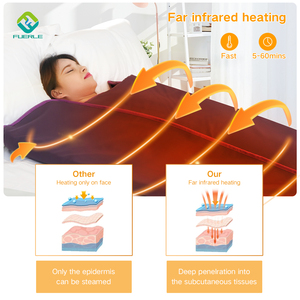 Fuerle <span class=keywords><strong>Couverture</strong></span> de sauna infrarouge lointain à 3 zones chauffantes avec <span class=keywords><strong>couverture</strong></span> de sauna en pierre de jade pour spa corporel - Product Image 5